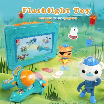 

Baby Sleep Story Flashlight Projection Lamp Toy Children's Projection Toy Education Projector Flashlight Toy Suitcase Gift Box