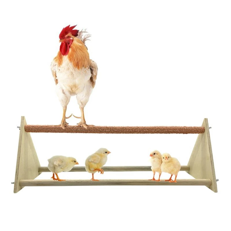 Frango poleiro triângulo fosco galinha suporte mesa