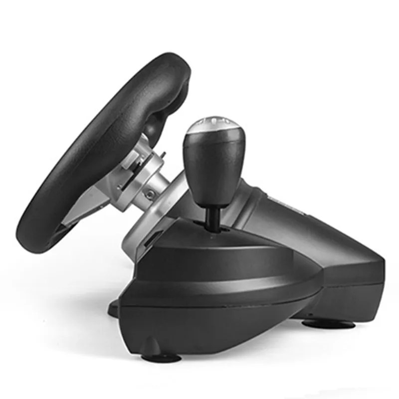 Volante de juego con vibración, pedal USB de 270 grados para PC, de Perfke