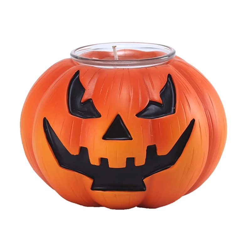 2021 New Halloween Ghost Face Pumpkin Candle Holder Lamp Desktop Atmosphere Decoration | Дом и сад