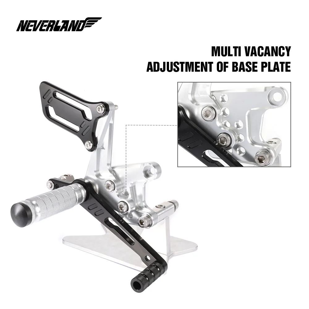 Подножки сзади, настраиваемый, CNC, пригодный для Suzuki GSXR750 1996 1997 1998 1999 2000 2001 2002 2003 2004 2005
