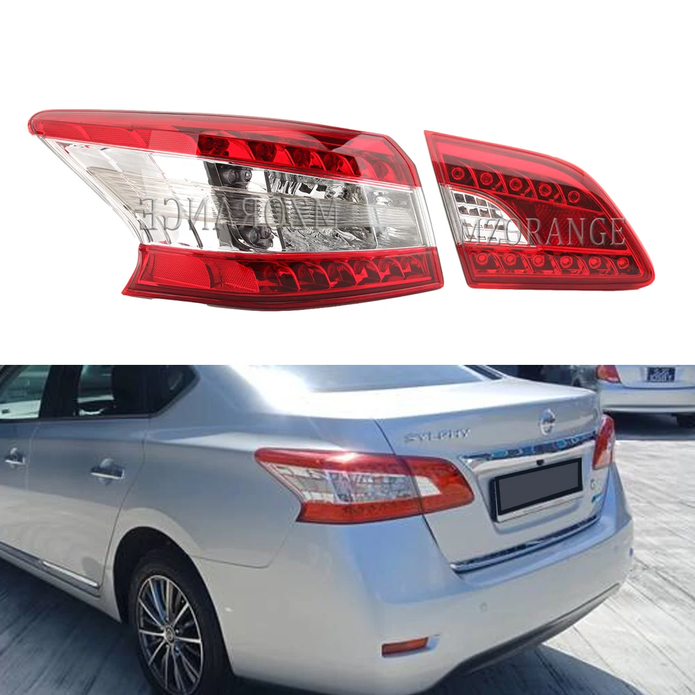 MZORANGE Tail светильник для NISSAN SYLPHY 2013 2014 2015 задние тормоза стоп сигнала Хвост s туман