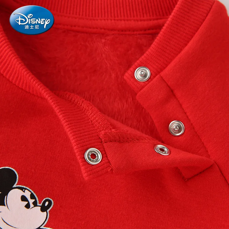 Детский санитарный шкаф disney с круглым воротником, детская одежда с Микки Маусом, От 1 до 9 лет, одежда с Микки Маусом, толстовки для мальчиков