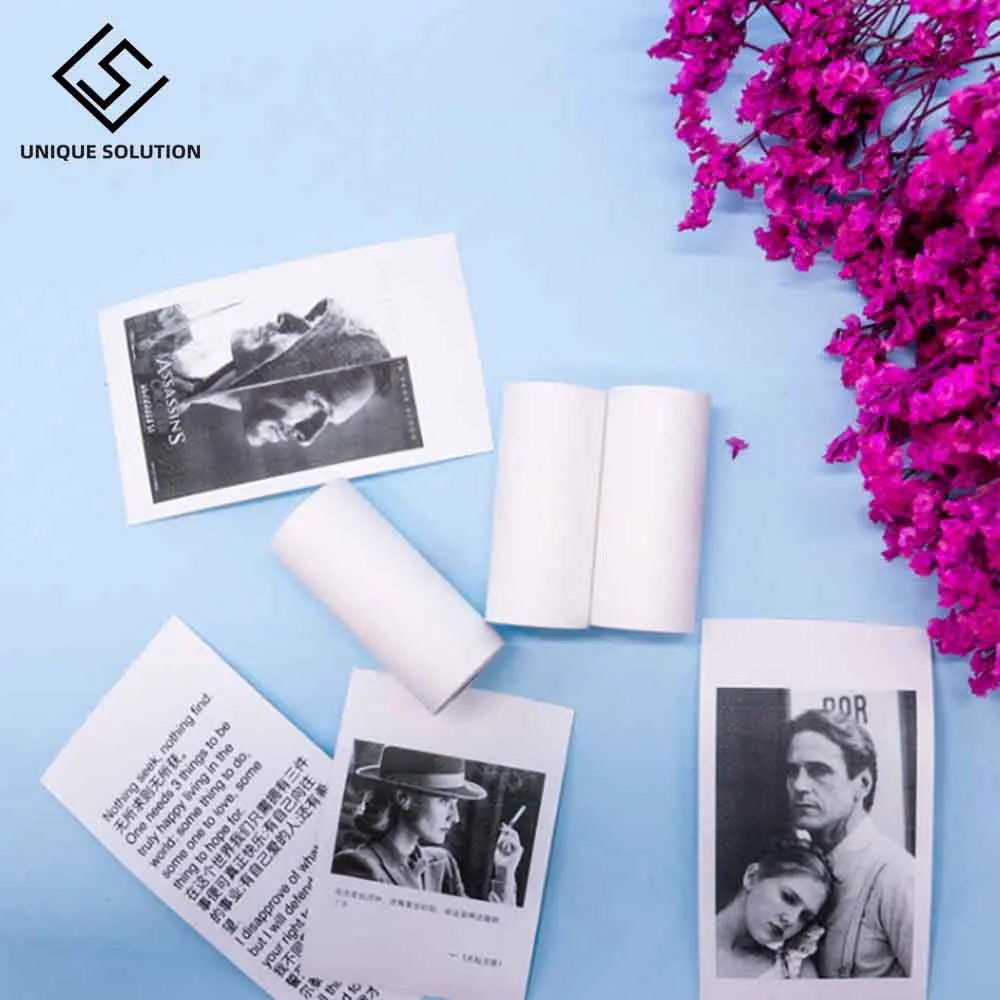 MEMOBIRD G3 Sticker printing paper 57  25 Thermal Label Printing Paper Photo paper Can paste 3 volumes-White (1)