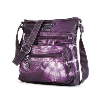 

Retro Washed Leather Small Crossbody Bags for Women 2020 Summer Purple Flap Shoulder Bag Ladies Casual Messenger Bags Sac A Main