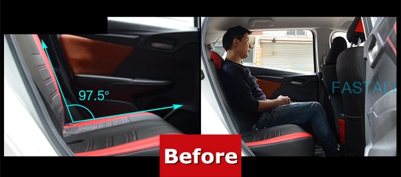 Для Honda FIT JAZZ-19 Нержавеющая сталь Пряжка заднего сиденья даже кронштейн регулировки GK5 автомобильные аксессуары