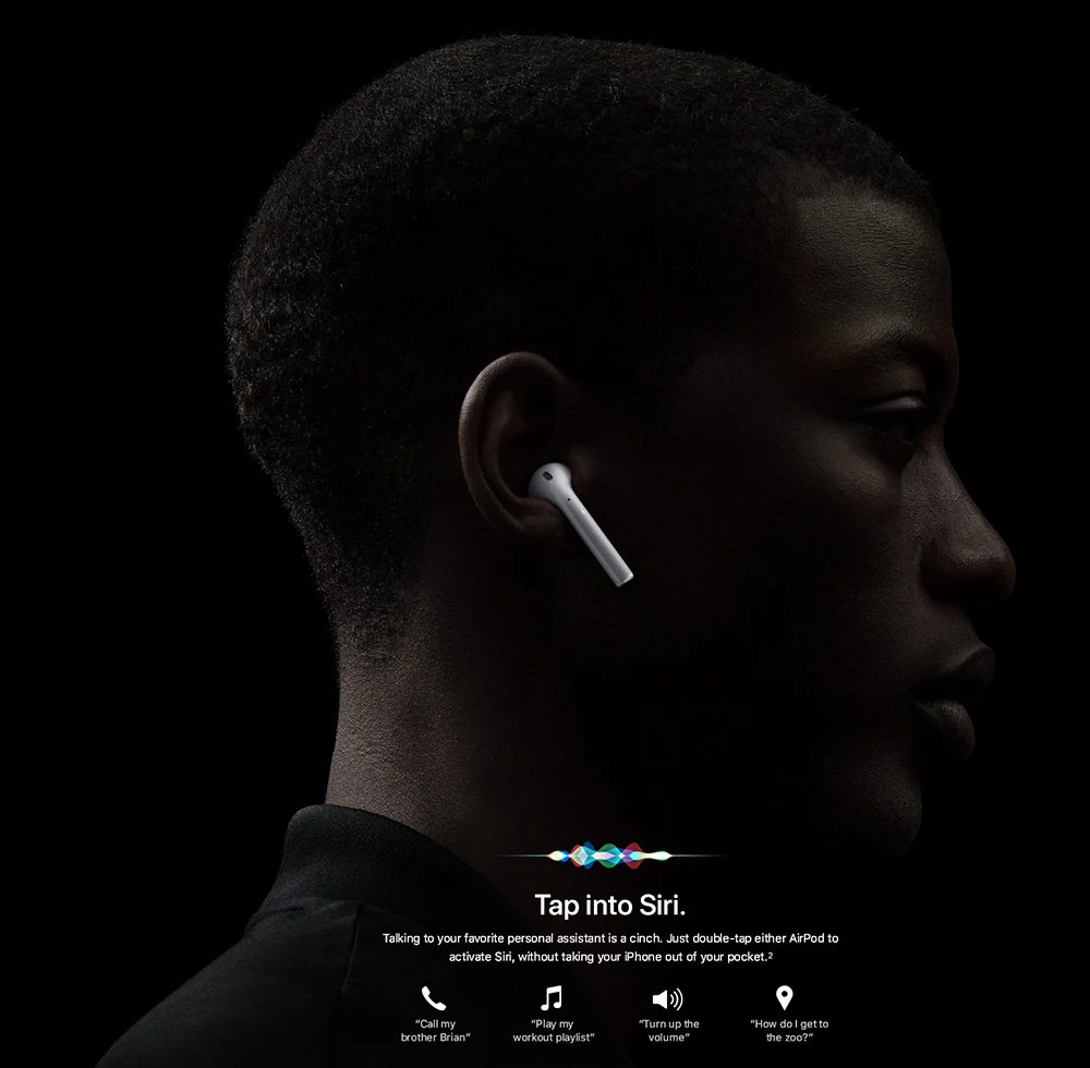 Оригинальные наушники Apple AirPods 2nd Bluetooth, чехол для зарядки, б/у, беспроводные наушники для iPhone 11 Plus iPad MacBook