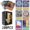 100pcs Yu-Gi-Oh Anime Style Cards Blue Eyes Dark Magician Exodia Obelisk Slifer Ra Yugioh DM Classic Proxy DIY Card Kids Gift 1