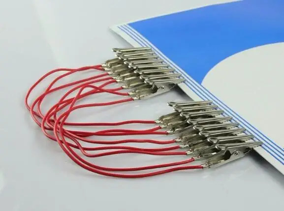 

laboratory equipment set physic lab 25cm Double alligator clip leads cable educational