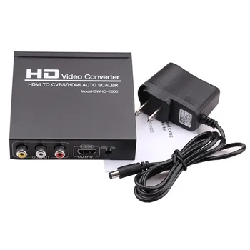 

HDMI to HDMI and CVBS Video Converter AV Adapter NTSC PAL For Xbox 360 PS3 HD Players DVD For Macbook Dell Computer PC to TV