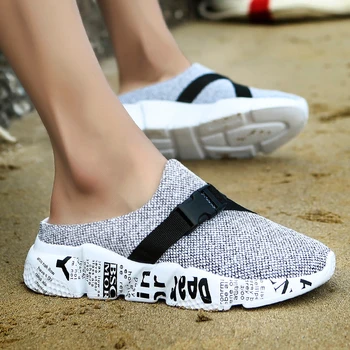 

Summer Fashion Slippers Men's Beach Shoes Non-slip Bird's Nest Sandals Trend Men's Slippers Flying Woven Hole Shoes Two Sandals