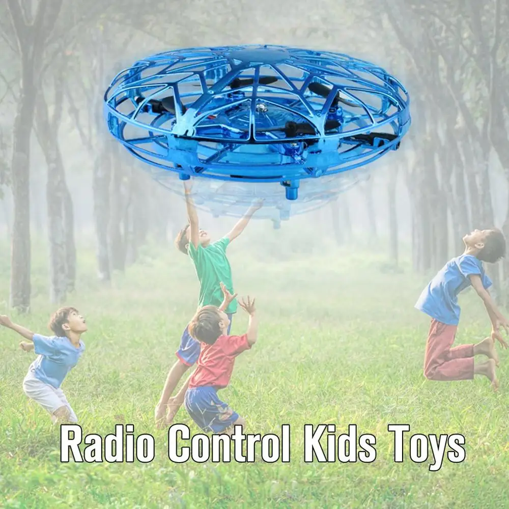 Мини датчик антиколлизии индукционный ручной контроль светодиодный режим удержания высоты UFO Дрон машина на радиоуправлении детские игрушки