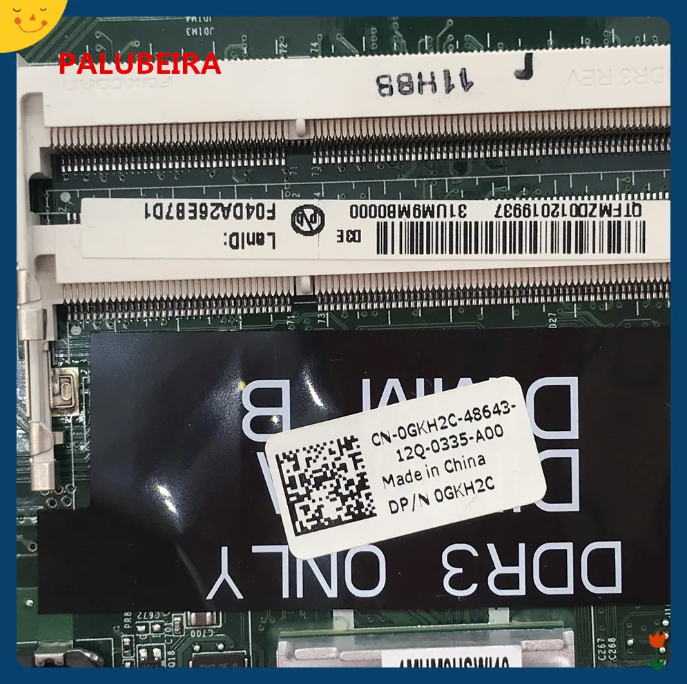 PALUBEIRA для DELL N7010 Материнская плата ноутбука 0GKH2C CN-0GKH2C GKH2C HM57 DA0UM9MB6D0 тестирование