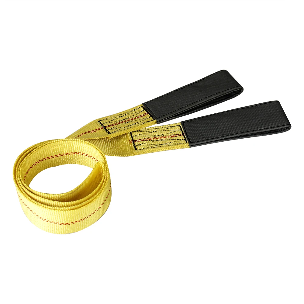 2/" x 6ft Nylon Web Lifting Sling Tow Strap Eye /& Eye Flat Loops Rigging Towing