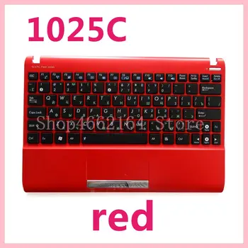 

1025C Bilingual laptop keyboard For ASUS Eee pc 1025 1025C 1025CE with red frame black keys With touchpad free shipping