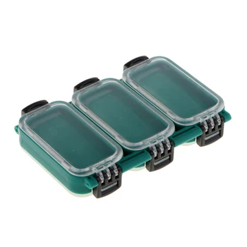 

6 Compartments Fishing Tackle Box Bait Lure Hooks Storage Case Fishing Tool Tackle Sorting Box Two-sided Box