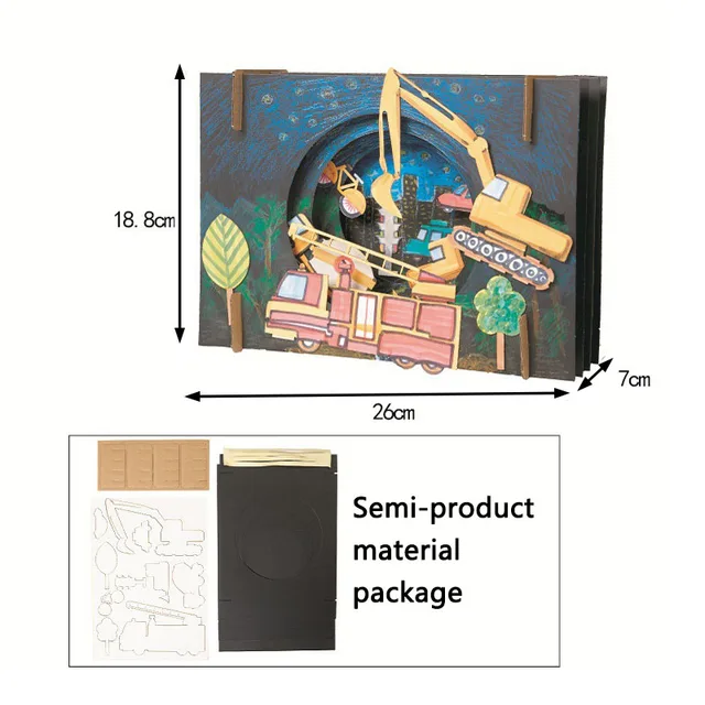 DIY Vast Starry Sky Craft Toys For Children Lovely Dinosaur Children Handmade DIY Crafts For Kids Interactive Educational Toys 4