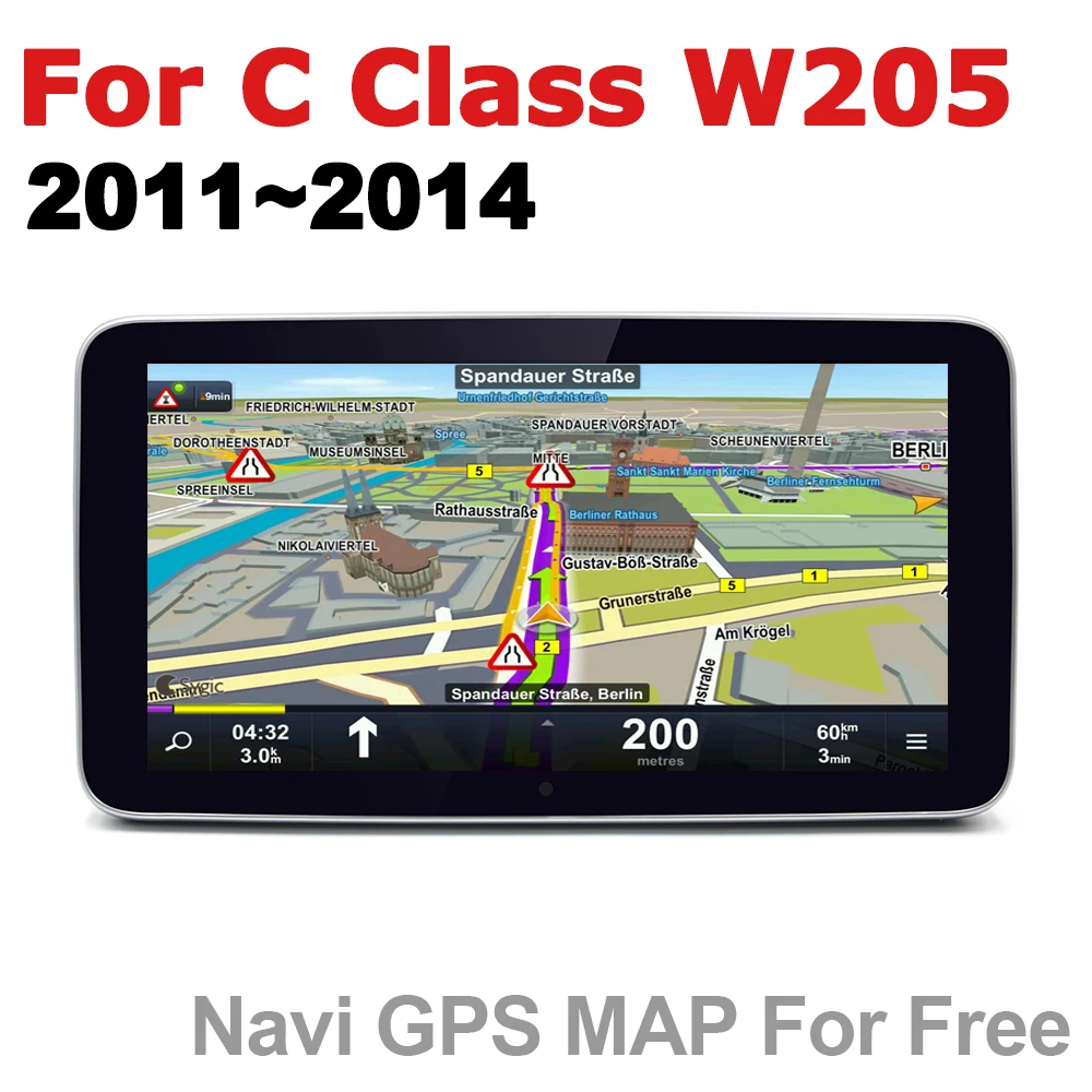 Автомобильный радиоприемник GPS навигация Android для Mercedes Benz C Class W205 2011 ~ 2014 NTG AUX