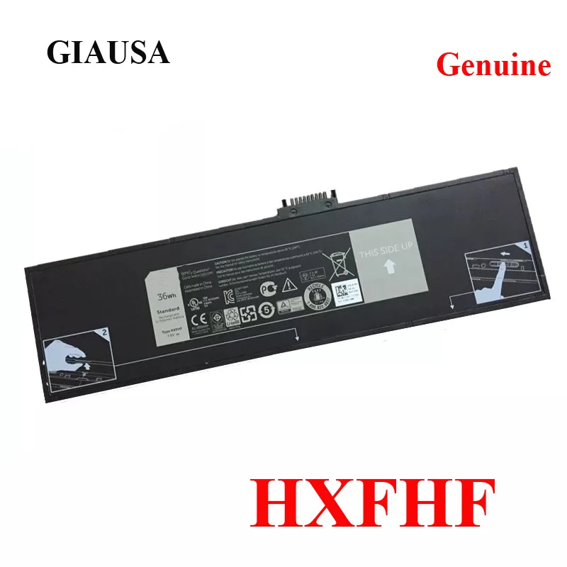 GIAUSA Подлинная 7 4 V 36WH HXFHF батарея для планшета Delll Venue 11 Pro 7130 7139 7310 VJF0X|Аккумуляторы