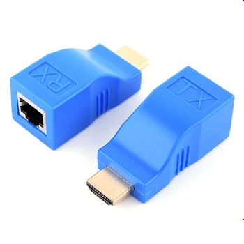 

Universal HDMI Extender HDMI Extension Up To 30m CAT5e / 6 UTP LAN Ethernet Cable RJ45 Ports Ethernet Cable For HDTV HDPC 4k