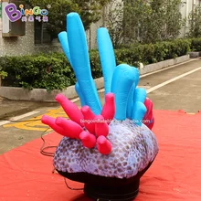 Океан 1,5 м надувная форма коралла/надувная красочная Коралловая выдувная декорация тематический дисплей морей