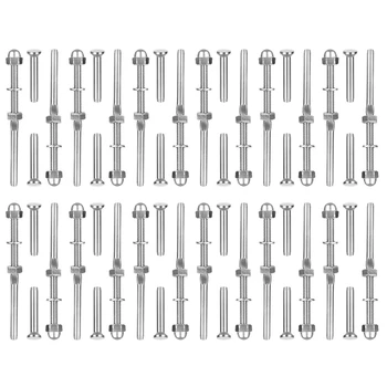 

Stemball Swages T316 Cable Railing Kit Threaded Swage Stud and Stemball Swage Fitting 1/8 Inch, Marine Grade Stainless Steel Sta