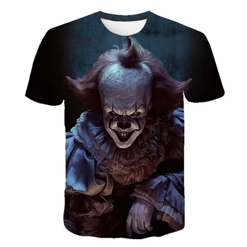 

It Chapter Two T Shirt Summer kids boys girls Pennywise Sweatshirt 3D Print Short Sleeve Hip Hop Streetwear O Neck Pullover