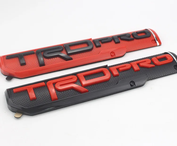 Подходит для гладких Toyota TRD Pro наклейки на бампер автомобиля Doot боковая этикетка Северная Америка гладкая Sequoia Автомобильный логотип ABS маркировка