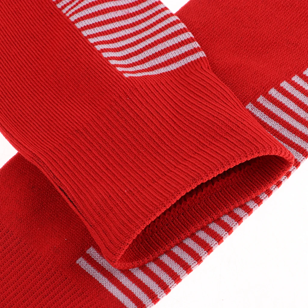 Football Socks Knee High Stripe Athletic Socks Sport Game Compression Stockings Breathable for Men Adults 