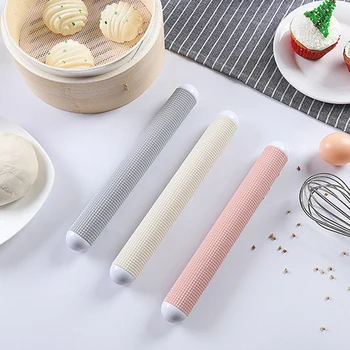 

Plastic Rolling Pin Floating Point Exhaust Roller Non-stick Food Grade Kitchen Pastrys Dough Making Decor Tool LKS99