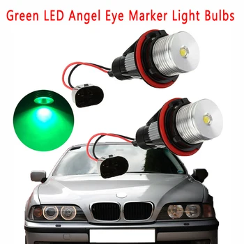 

8000K LED Green Angel eyes Marker Light Lamp Bulbs For BMW E39 E60 5 6 7