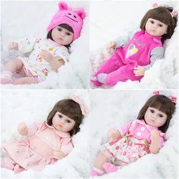 

42 cm Silicone Reborn Baby Dolls Fashion Realistic Bebe Baby Dolls Soft Touch Toddler Xmas Gift Birthday Present