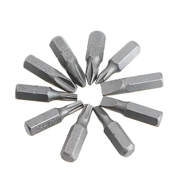 

10pcs 0.98 Inch Precision Torx Bits Hex Socket Magnetic Screwdriver Bit Head Connect Connecting Rod Screwdrivers