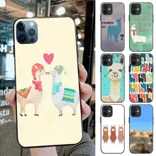 Cute Baby Llamas Alpaca Nicole Phone Case For Iphone 12pro Max 11 Pro XS MAX 8 7 6 6S Plus X SE 2020 XR Case
