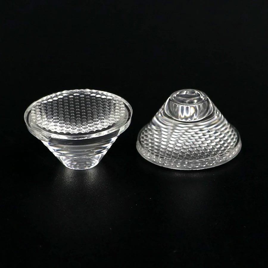 20mm Optical LED Lens Reflector - 45 Degree For 1W/3W/5W LED Bulbs (5-Pack)