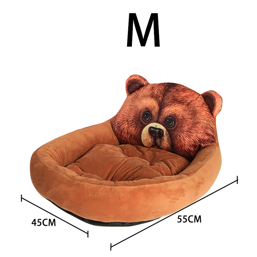 New Fashion Washable Soft Kennel Dog Pet Litter Deep Sleep Comfortable Cat Beds Cute Pet Pattern Cozy Cushion For Pet