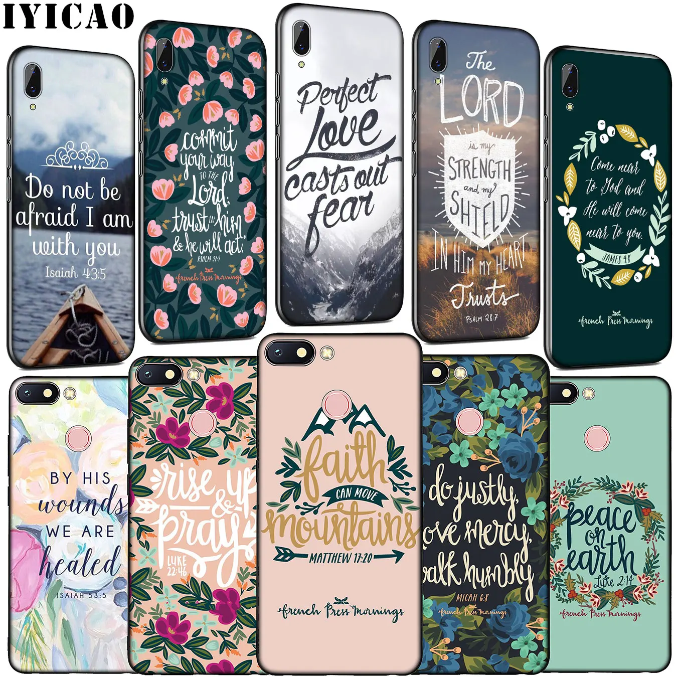 Bible verse Philippians Jesus Christ Christian Soft Case for Xiaomi Redmi Note 8 8T 8A 7 7A 6 6A 5 5A K30 K20 Pro GO S2 |