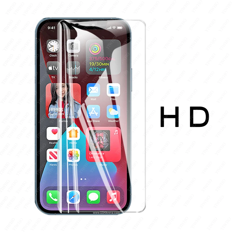 Cristal templado HD/Negro/Blanco/hidrogel para Iphone 11, 12 PRO MAX,  Protector de pantalla, X, XR, XS MAX, 6, 7, 8 Plus, 100 o 10 unidades -  AliExpress