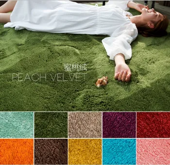 

Plush Soft Carpets For Living Room Bedroom Anti-slip Floor Mats Bedroom Water Absorption Carpet Rugs