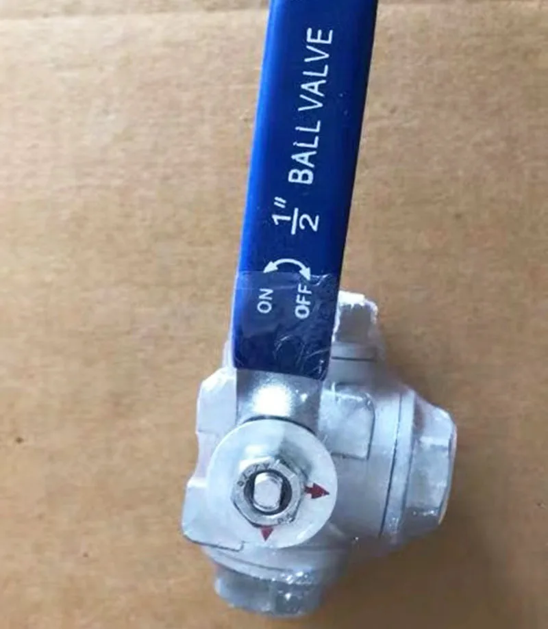 

3 Way Female Thread L-type 304 Stainless Steel Ball Valve DN8 DN10 DN15 DN20 DN25 1Pcs