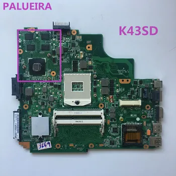 

PALUBEIRA Motherboard Rev 4.1 For ASUS K43SD X43S A43SD Laptop motherboard K43SD Mainboard All functions fully Tested