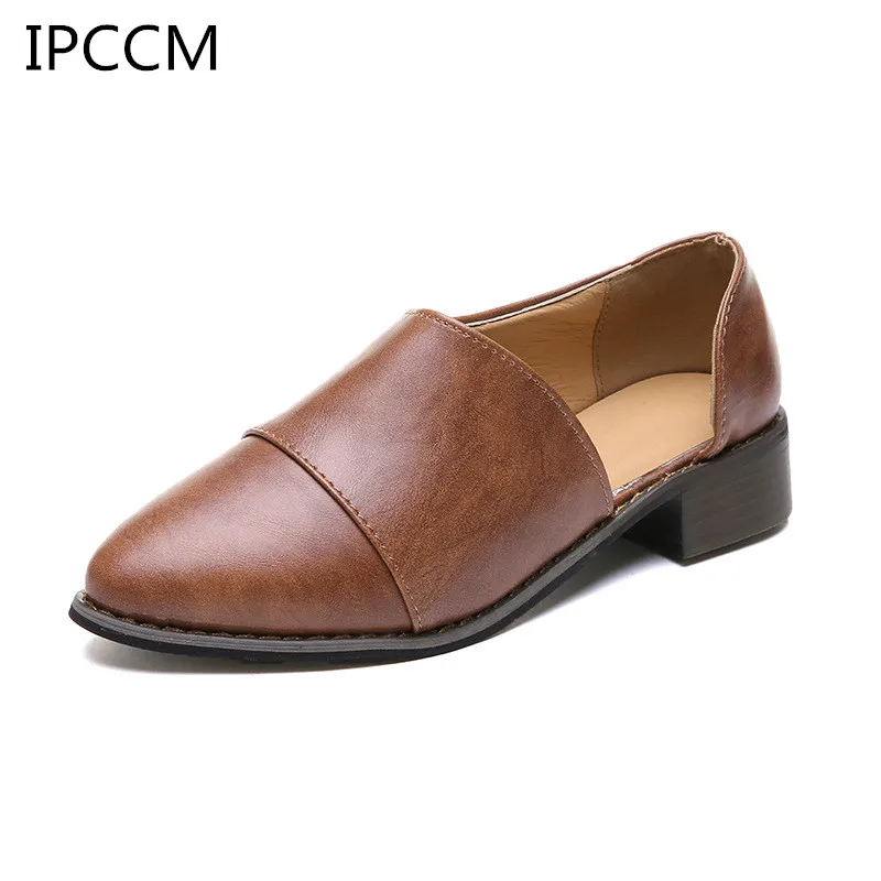 

2019 Spring And Autumn Trend Thick With A Low Tip And a Shallow Mouth Comfortable Temperament Women's Shoes Fun Wild