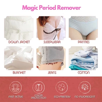 

Magic Period Remover Underwear Laundry Detergent Stain Remover for Women Girl 66CY