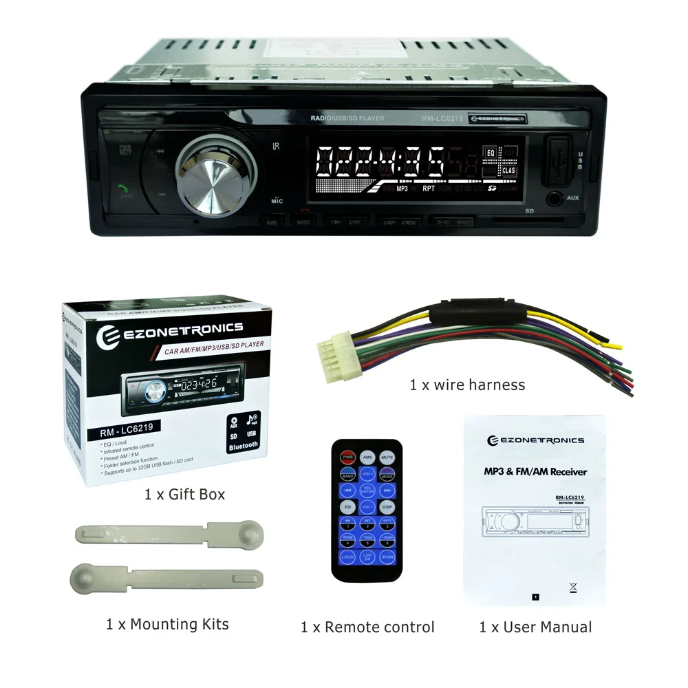 Автомобильный Bluetooth FM Am плеер Автомобильный MP3 Автомобильная карточка машины