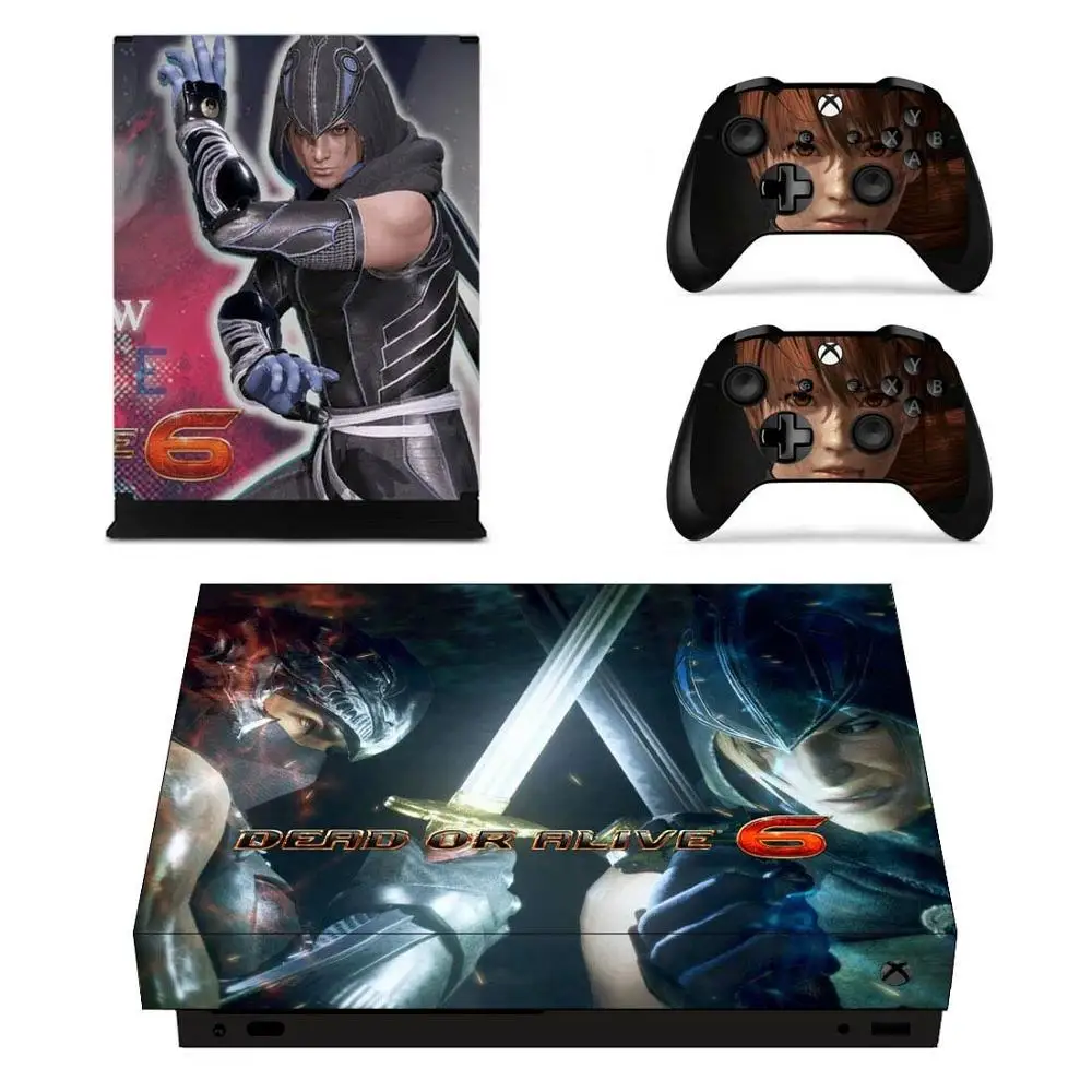 Dead or Alive 6 наклеек s для Xbox One X виниловое покрытие наклейки Стикеры для Xbox one X консоли пульта дистанционного управления скины