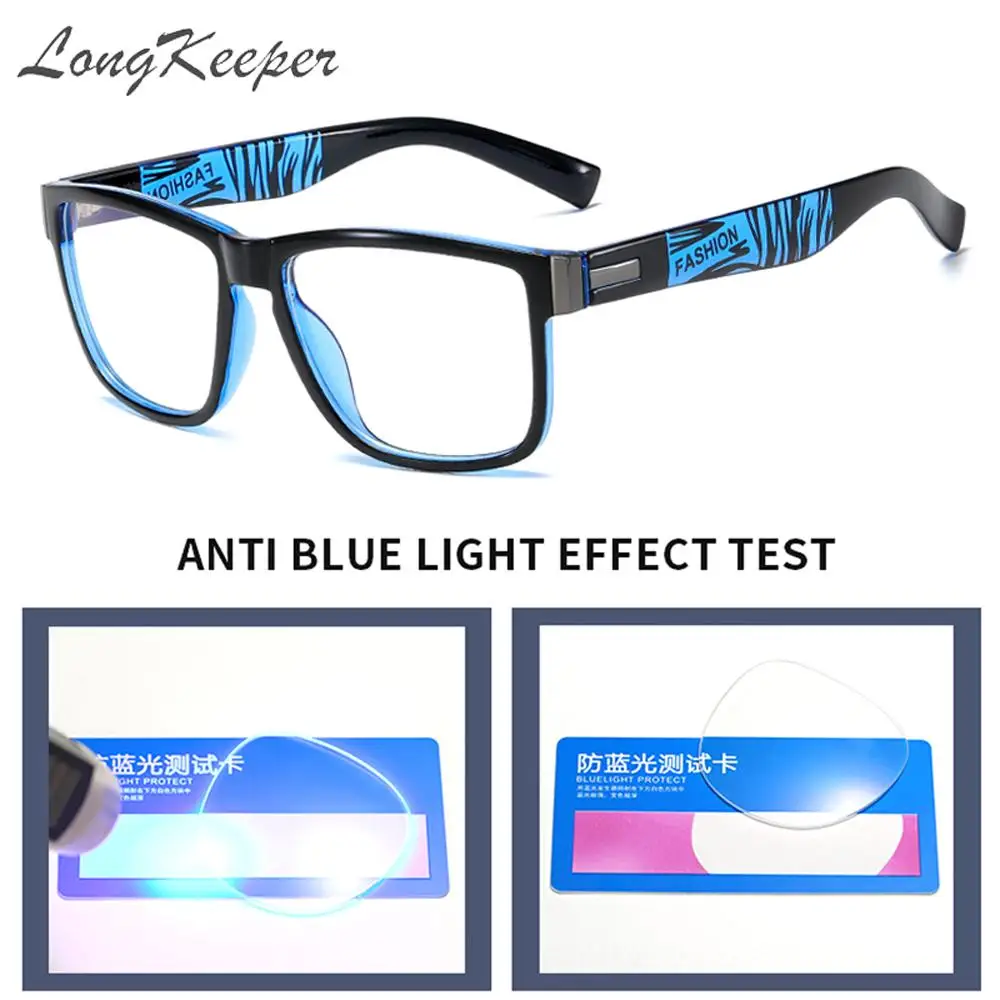

Anti Blue Light Glasses Frame For Men Women Clear Lens Computer Gaming Eyeglasses Fashion Square Eyewear Anti-UV Optical Frame
