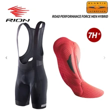 RION Cycling Bib Shorts Men Summer Bike Underwear Elastic Interface® Cushion MTB Mountain Bike Downhill 3D Padded Tights