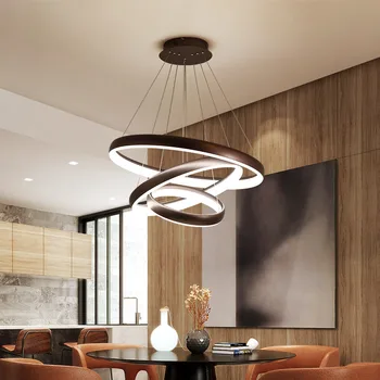 

Modern LED pendant lights minimalist acrylic hanging lights creative restaurant bar living room hotel room iron pendant lights