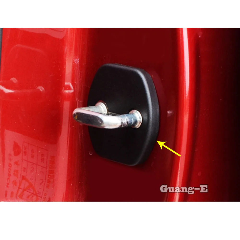 

Car Body Interior Anti Rust Water Proof Door Lock Keys Key Protect Buckle Cover 4pcs/Set For Nissan Qashqai 2019 2020