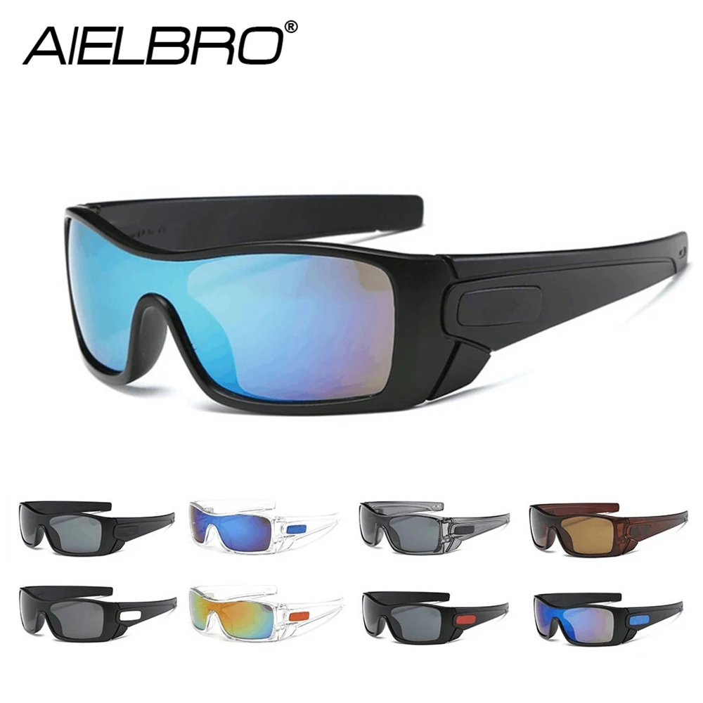 

AIELBRO Men Bicycle Sun Glasses Outdoor Sport Women UV400 MTB Fishing Hiking Sunglasses Windproof Mountain Bike Eyewear
